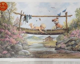 1013	SIGNED LEE ROBERSON LIMITED EDITION PRINT TITLED *WONDER OF SPRING* 2005. NO 540/1000. IMAGE IS APP. 17 1/2 IN X 25 1/2 IN 
