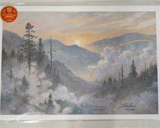 1014	SIGNED LEE ROBERSON LIMITED EDITION PRINT TITLED *A PROMISE REMEMBERED* 2005. NO 540/1000. IMAGE IS APP. 17 1/2 IN X 25 1/2 IN 
