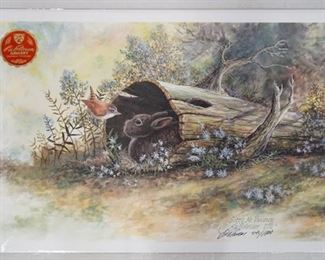 1015	SIGNED LEE ROBERSON LIMITED EDITION PRINT TITLED *SORRY NO VACANCY* 2003. NO 540/1000. IMAGE IS APP. 17 1/2 IN X 25 1/2 IN 
