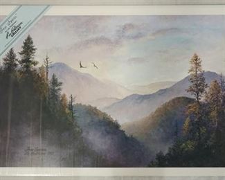 1018	SIGNED LEE ROBERSON LIMITED EDITION PRINT TITLED *FREE SPIRITS* 1993. NO 540/1000. IMAGE IS APP. 17 1/2 IN X 25 1/2 IN 

