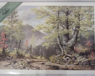 1019	SIGNED LEE ROBERSON LIMITED EDITION PRINT TITLED *WHEN SPRING COMES* 1996. NO 540/1000. IMAGE IS APP. 17 1/2 IN X 25 1/2 IN 

