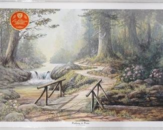 1020	SIGNED LEE ROBERSON LIMITED EDITION PRINT TITLED *PATHWAY TO PEACE* 2004. NO 540/1000. IMAGE IS APP. 17 1/2 IN X 25 1/2 IN 
