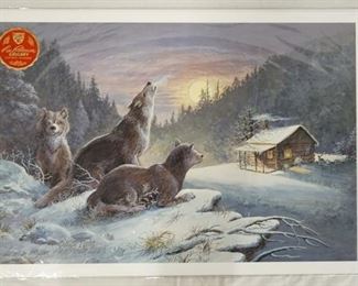 1021	SIGNED LEE ROBERSON LIMITED EDITION PRINT TITLED *SLEEP TIGHT* 2003. NO 540/1000. IMAGE IS APP. 17 1/2 IN X 25 1/2 IN 
