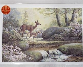 1033	SIGNED LEE ROBERSON LIMITED EDITION PRINT TITLED *LAUREL CREEK CROSSING* 2000 NO. 540/1000. IMAGE IS APP. 17 1/2 IN X 25 1/2 IN 
