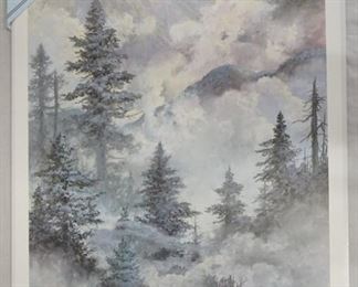 1039	SIGNED LEE ROBERSON LIMITED EDITION PRINT TITLED *COLD GLORY * 1994 NO. 540/1000. IMAGE IS APP. 17 1/2 IN X 25 1/2 IN 
