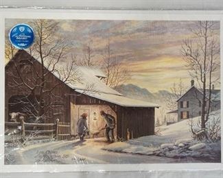 1041	SIGNED LEE ROBERSON LIMITED EDITION PRINT TITLED *LATE CHORES * 1989 NO. 540/1000. IMAGE IS 17 1/2 IN X 25 1/2 IN 
