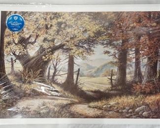 1042	SIGNED LEE ROBERSON LIMITED EDITION PRINT TITLED *THE CALLING * 1989 NO. 540/1000. IMAGE IS 17 1/2 IN X 25 1/2 IN 
