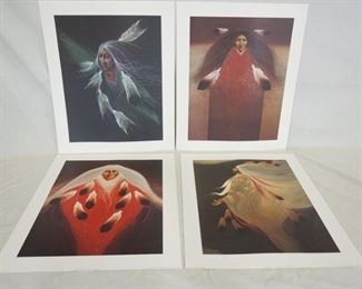 1082	LOT OF FOUR FRANK HOWELL ART POSTERS ALL ARE SPECIAL EDITION FOR WINNER'S CIRCLE GALLERY & COPYRIGHT DATED 1988. LOT INCLUDES *DISTANT* *NIGHT WIND* PRAIRE FLOWERS* & *SPRING FLIGHT*. ALL ARE 20 IN X 24 IN. 
