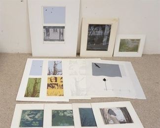 1088	LARGE LOT OF ART PRINTS SIGNED HOWARD BOOTH. AS FOUND. LARGEST IS 31 1/2 IN X 23 IN. 
