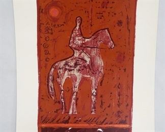 1140	SIGNED NISSAN ENGEL LIMITED EDITION PRINT. NO 100/150 PENCIL SIGNED LOWER RIGHT. HAS A TEAR IN THE BOTTOM OF THE BORDER & SOME DAMAGE TO IMAGE. 20 IN X 26 IN
