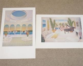 1142	LOT OF TWO FANCH ART POSTERS BOTH ARE BY IMPRESS GRAPHICS & DATED 1986. BOTH MEASURE  36 IN X 24 IN. 

