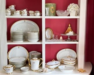 Vintage Haviland China - France (Gold Trim and "B" Initial)