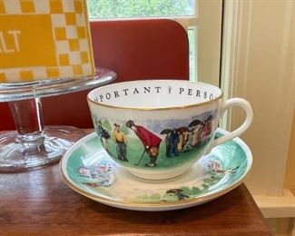 Golf Themed Tea Cup