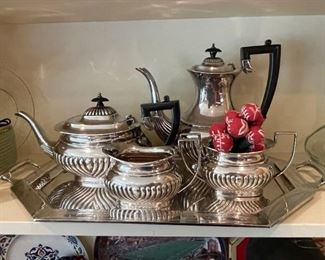 Vintage Silver Plate Coffee and Tea Set