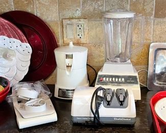 Juicer, Blender, Knife Sharpener 