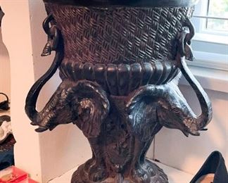 Home Decor - Urn with Elephants