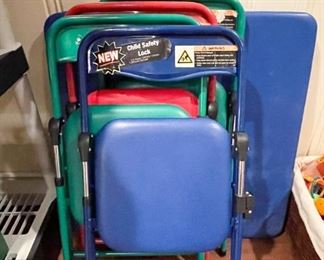 Children's Folding Chairs & Table