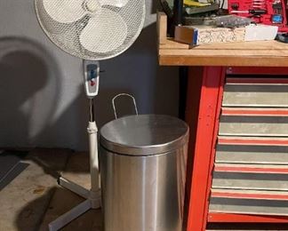 Floor Fan, Waste Can