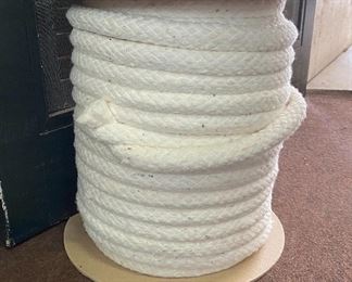 Large roll of cotton rope