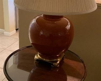 Vintage End Table, Table Lamp