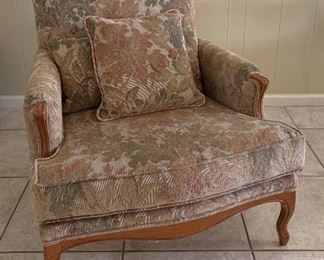 Oversized Arm Chair x 2 w Ottoman