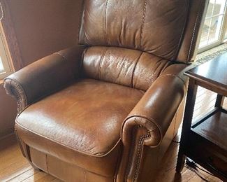 Leather recliner