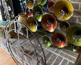 Metal wall sculpture