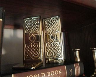 Brass Bookends...Candle Holders..