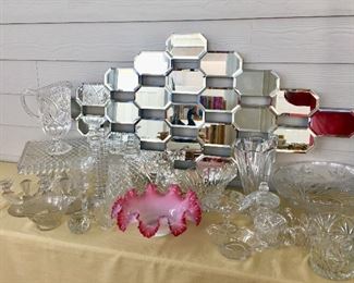 Mirror:  Clear Glass , Elegant Glass - Contemporary Glass 