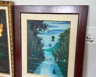 Highwaymen 
Mary Ann Carroll - Only Female among the Highwaymen Artists 
12”W x 16” H