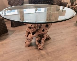 Vine Table with 54” Glass Top 