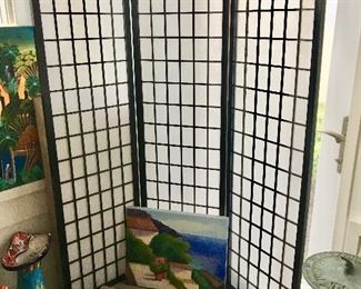 Screen Divider 
Canvas Art 
Concrete Tiles 