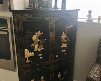 Corner Oriental Cabinet 