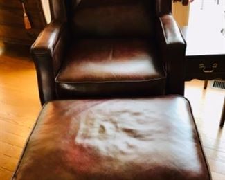 Lazy Boy leather chair/ottoman