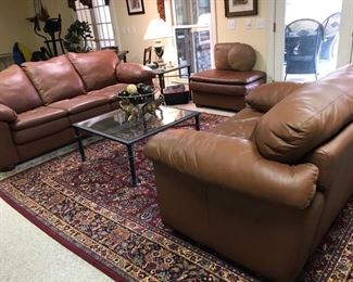 3 seat leather sofa