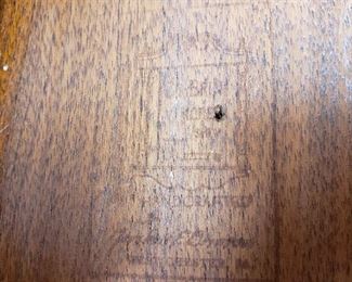 Table top is 25" in diameter. Table is 42" in height when upright as shown. Table height is 28" when flat.