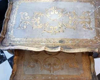 Set of three nesting tables - largest table is 23" high x 22" wide x 14" deep