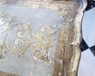 Set of three nesting tables - largest table is 23" high x 22" wide x 14" deep