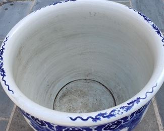 Oversize Asian Planter - 19" high x 21" diameter