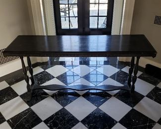 Side table - 30" high x 66" wide x 20" deep