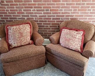 Swivel chairs - 30" high x 34" wide x 34" deep