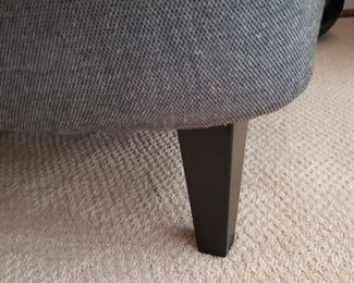 Blue tufted back chairs - 33" high x 31" wide x 34" deep