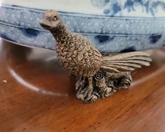 Large oval planter on animal feet - 10" high x 21" wide x 14" deep