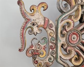 Mounted wood carving - 39" tall x 30" wide