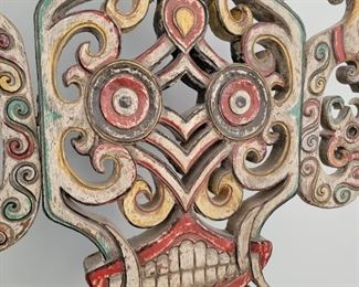 Mounted wood carving - 39" tall x 30" wide