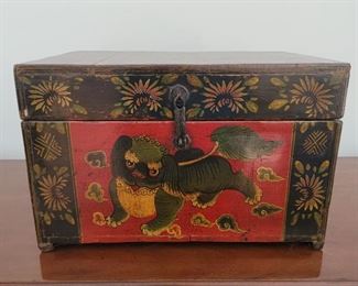 Asian inspired box - 12" high x 18" wide x 13" deep