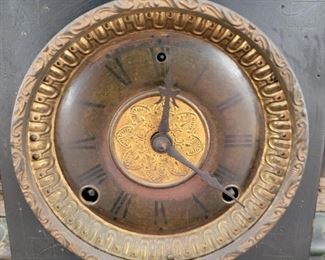 Ornate Sessions mantle clock - 13" high x 18" wide x 7" deep