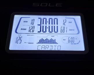 Elliptical machine - 64" tall - 69" long. Sole E55.