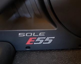 Elliptical machine - 64" tall - 69" long. Sole E55.