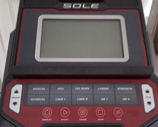 Elliptical machine - 64" tall - 69" long. Sole E55.